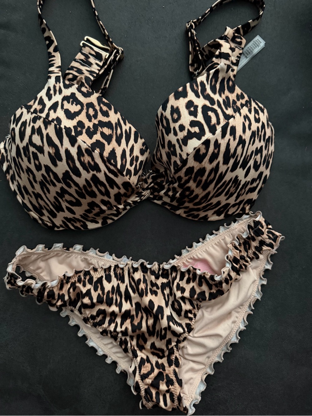 NWOT Victoria’s Secret Animal Print Two-Piece Bikini Set